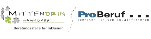 Logos Mittendrin Hannover und Pro Beruf
